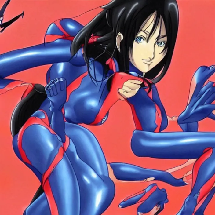 Image similar to megan fox in neon genesis evangelion