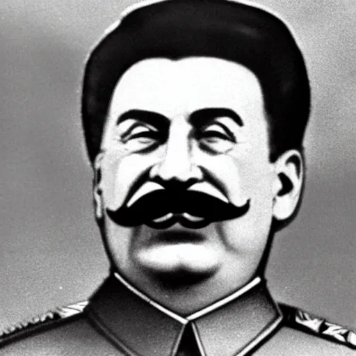 Prompt: stalin uses burger as a head wardrobe