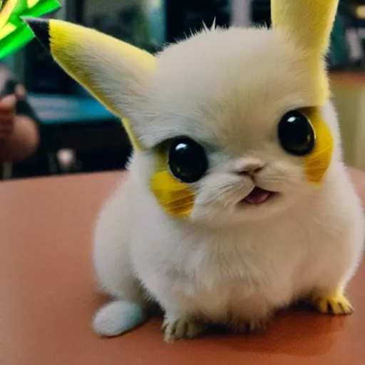 Image similar to Real life Pikachu using thunderbolt move, national geogra