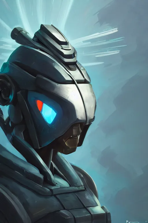 Image similar to epic mask helmet robot ninja portrait stylized as fornite style game design fanart by concept artist gervasio canda, behance hd by jesper ejsing, by rhads, makoto shinkai and lois van baarle, ilya kuvshinov, rossdraws global illumination radiating a glowing aura global illumination ray tracing hdr render in unreal engine 5