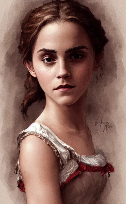 Prompt: emma watson, annasophia robb, traditional corsican, intricate, highly detailed, artstation, illustration, jurgens, rutkowski, bouguereau