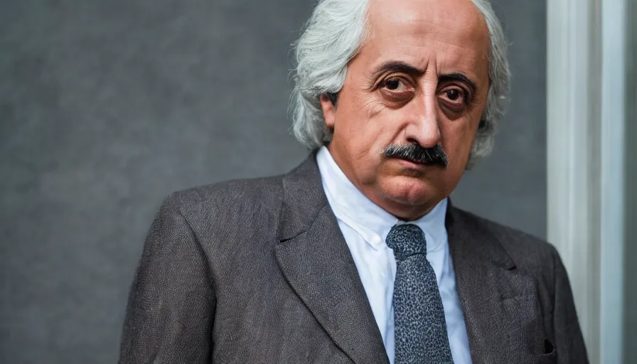 Prompt: hyper-realistic and anamorphic 2010s movie still close-up portrait of Giovanni Falcone, by Paolo Sorrentino, Leica SL2 30mm, beautiful color, high quality, high textured, high detailed face