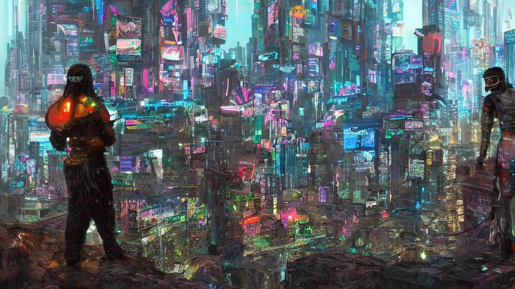 Image similar to cyberpunk mayans