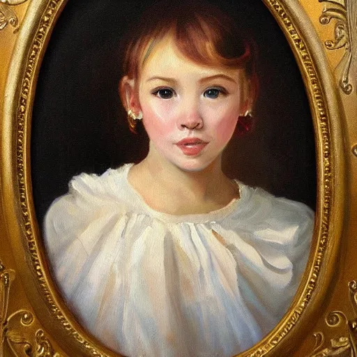 Prompt: famous oil painting masterwork of a beautiful and cute young woman with a short tomboy hairstyle. Extreme detail