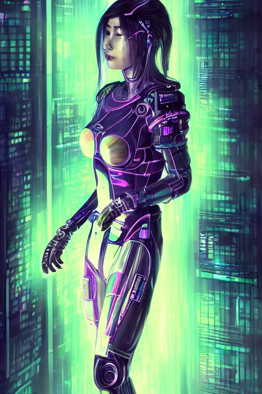 Image similar to portrait futuristic hi-energy cyberpunk young Guardian female, in futuristic heavily raindrop tokyo rooftop cyberpunk night, ssci-fi, fantasy, intricate, very very beautiful, elegant, neon light, highly detailed, digital painting, concept art, human anatomy, soft light, hdri, smooth, sharp focus, illustration, art by tian zi and craig mullins and alphonse mucha and WLOP