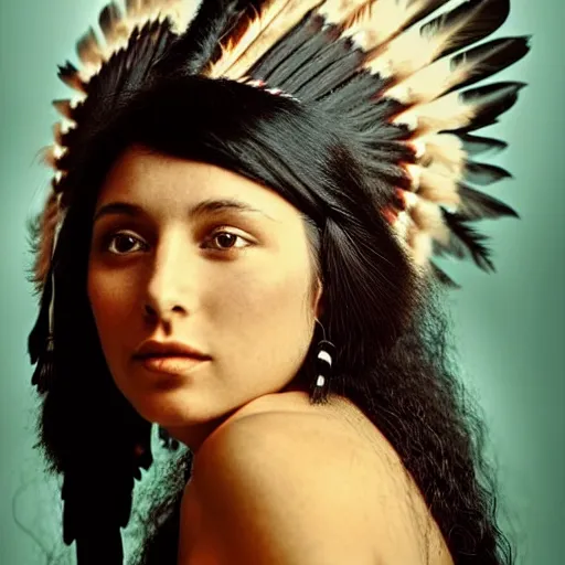 Image similar to clear photo of a beautiful and young female singer of native american descent taken in 1 9 7 6, high quality, highly detailed 7 0 s style photography, long dark hair, elegant pool, trending on pinterest, aesthetically beautiful, elegant, studio photography