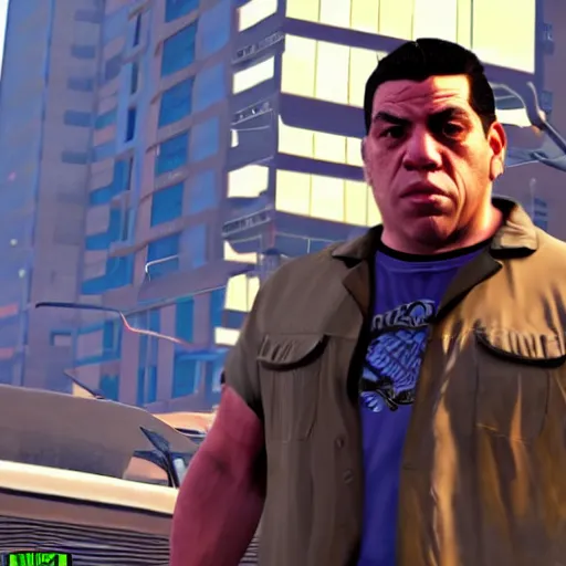 Prompt: Joey Diaz as a Grand Theft Auto 5 character