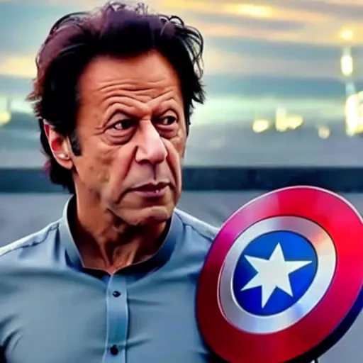 Prompt: A still of Imran Khan in an Avengers movie