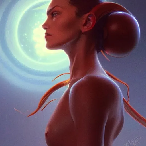 Prompt: !dream An alien in 1990 hyper-realistic, 8k wide lens, trending on Pinterest digital painting, artstation, concept art, sharp focus, illustration, cinematic lighting, art by artgerm and greg rutkowski and alphonse mucha