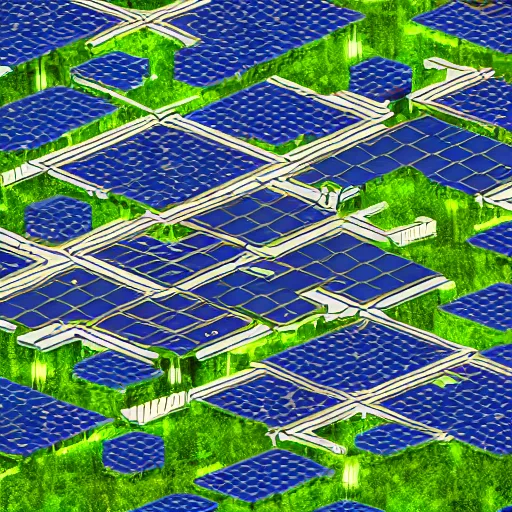 Image similar to solarpunk city