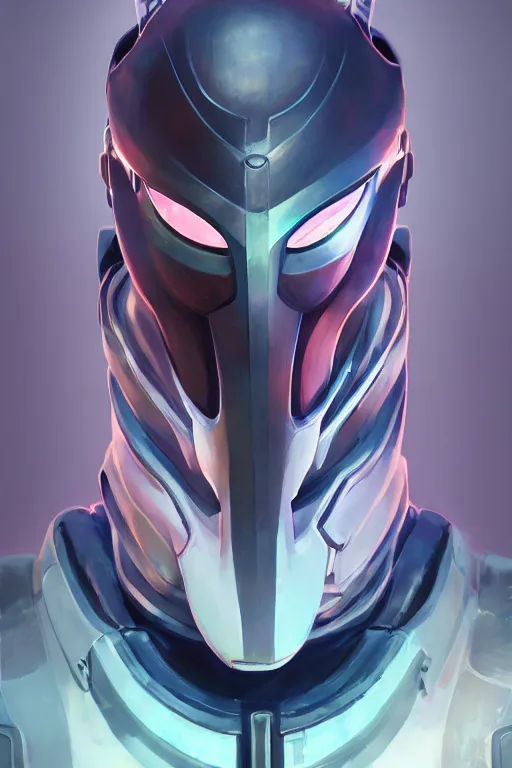 Image similar to epic mask helmet robot ninja portrait stylized as fornite style game design fanart by concept artist gervasio canda, behance hd by jesper ejsing, by rhads, makoto shinkai and lois van baarle, ilya kuvshinov, rossdraws global illumination radiating a glowing aura global illumination ray tracing hdr render in unreal engine 5