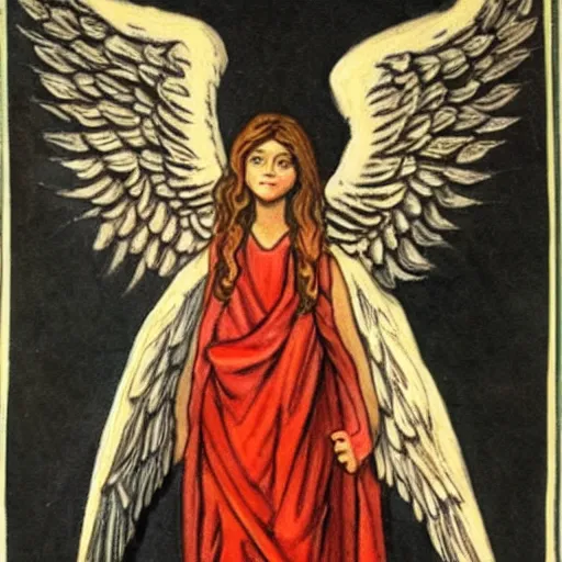 Image similar to female biblically accurate angel with 1 0 0 0 arms