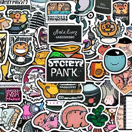 Prompt: stock stickers for planner, highly detailed, illustration, digital art,