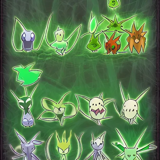 ghost type grass type pokemon, Stable Diffusion