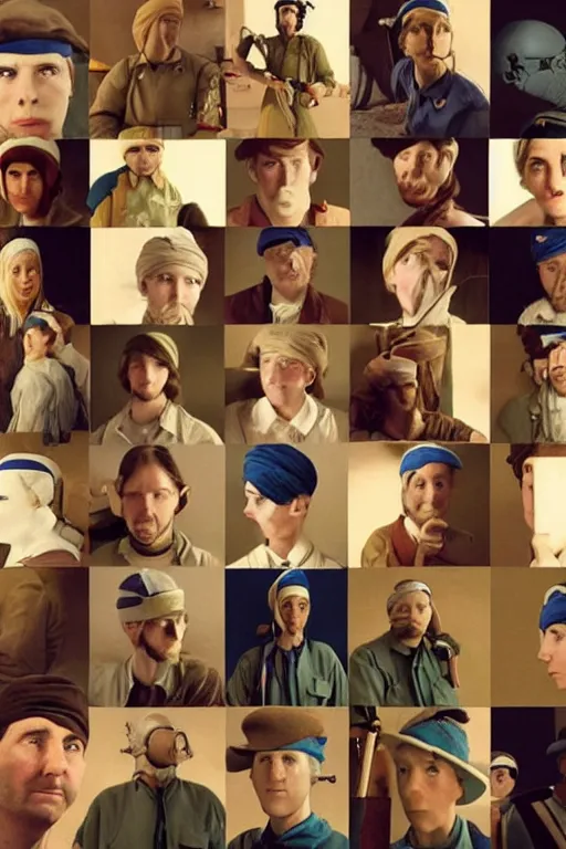 Image similar to beautiful wes anderson movie 3 5 mm film still, only one head single portrait team fortress 2 scout the girl with the pearl earring as the team fortress 2 scout team fortress 2 scout team fortress 2 scout scout team fortress 2 scout, absurdly beautiful, elegant, photographic ultrafine hyperrealistic detailed face wes anderson color, vintage, retro,