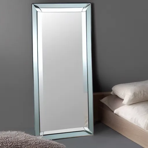 Prompt: bed mirror-finish, shiny, reflective