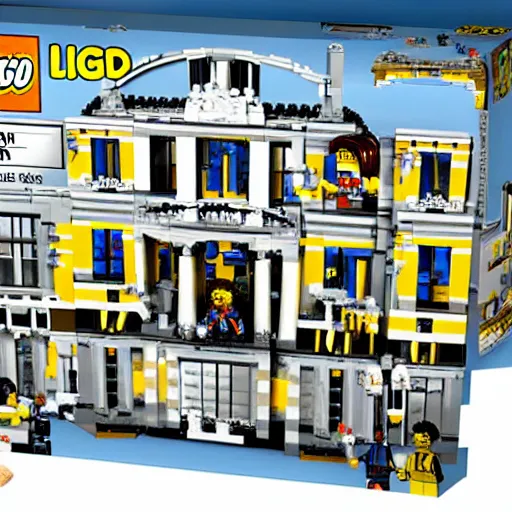 Image similar to mar - a - lago fbi raid lego set