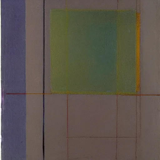 Image similar to This experimental art is composed of two rectangles of different sizes and colors, separated by a thin line. The bottom rectangle is larger and warmer in color. The top rectangle is smaller and lighter in color. The line that separates the rectangles creates a sense of tension and balance. A deep background provides a sense of depth and space. by Eastman Johnson, by Arthur Dove saturated