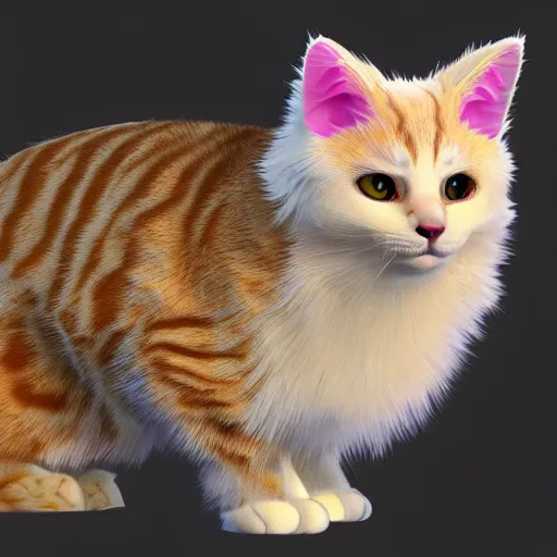 Prompt: low poly cat , 3d render , 4k