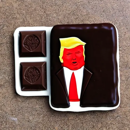 Image similar to dark chocolate trump relief