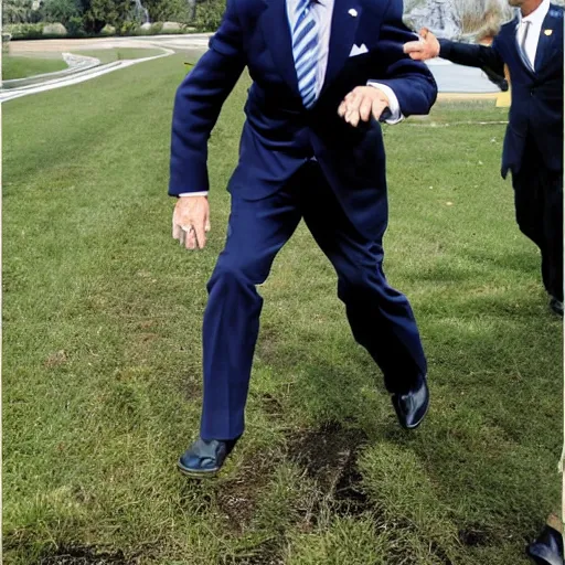 Image similar to joe biden falling again, panasonic photo