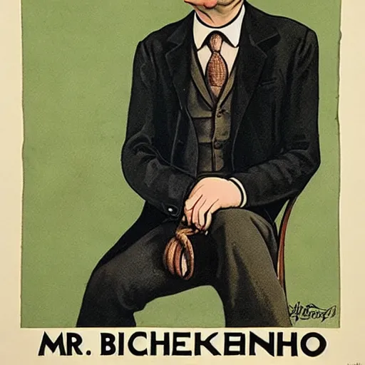 Image similar to mr. bean in the kitchener poster ( 1 9 1 4 ), highly detailed, smooth