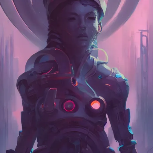 Image similar to portrait of a cybernetic phantasmagoria, cyberpunk concept art by pete mohrbacher and artgerm and wlop and greg rutkowski and deathburger, digital art, highly detailed, intricate, sci-fi, sharp focus, Trending on Artstation HQ, deviantart, unreal engine 5, 4K UHD image