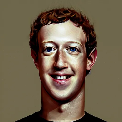 Prompt: portrait of mark zuckerberg as a muppet, very detailed, art contest winner on behance, trendy on deviant art, by artgem, greg rutkowski