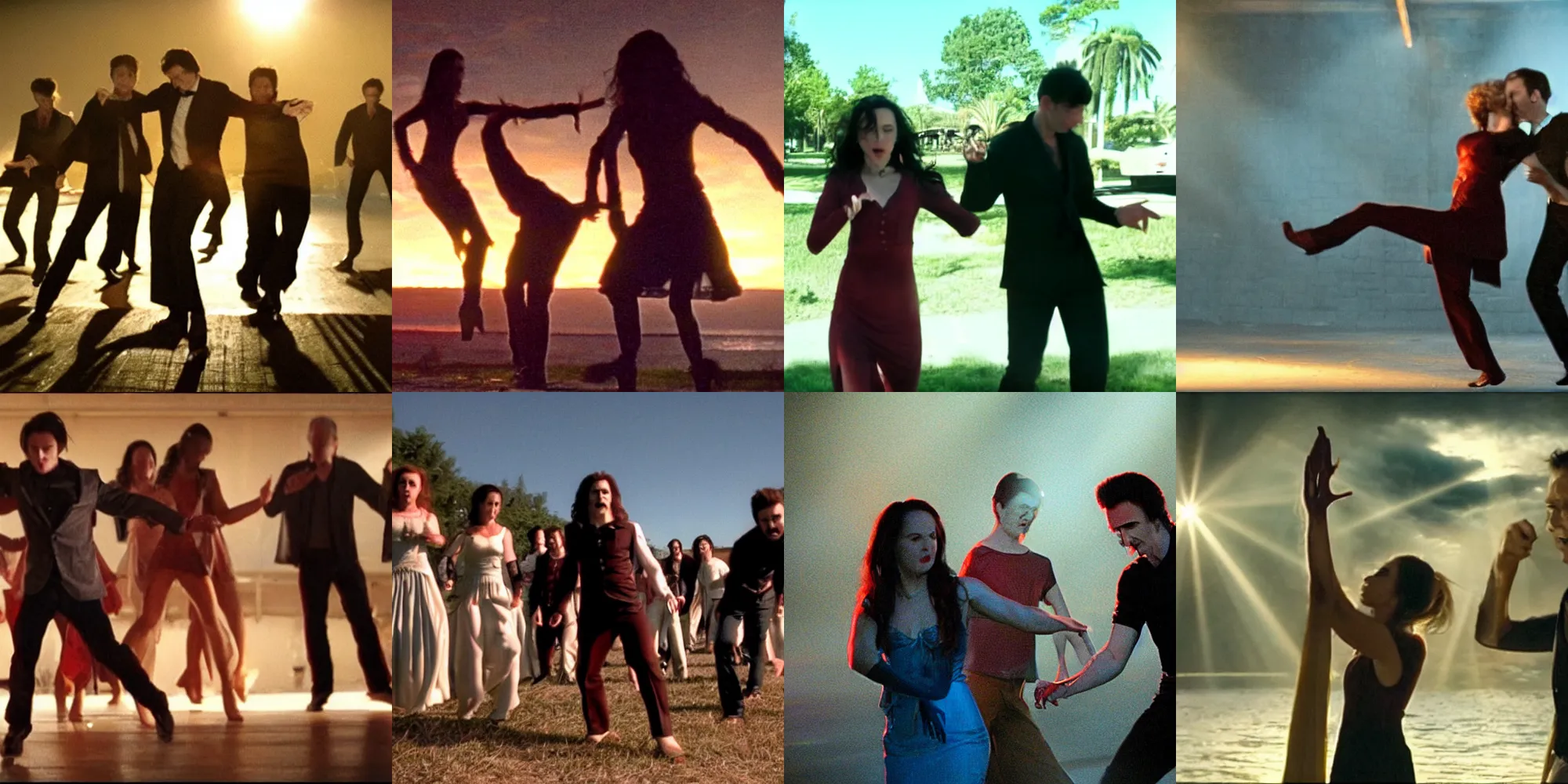 Prompt: Still From Vampires Dancing In The Sunlight Movie, poorly received, heavily downvoted, poor quality, high budget