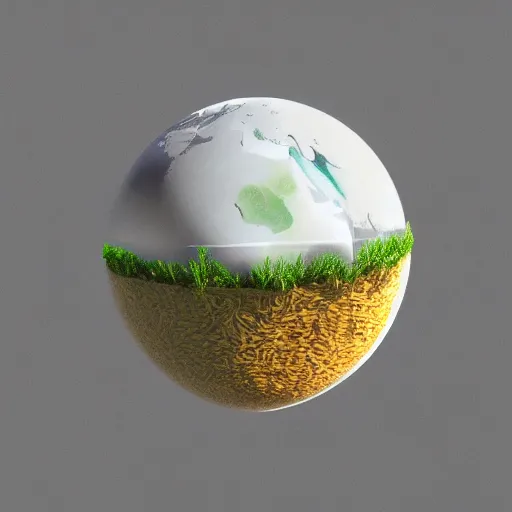 Prompt: rice bowl orbiting earth from outerspace, high quality 3D render