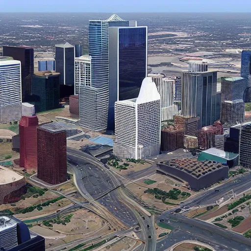 Prompt: dallas texas in the year 2 0 4 0