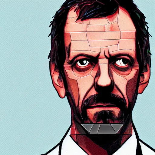 Image similar to Dr. Gregory House in Minecraft art style