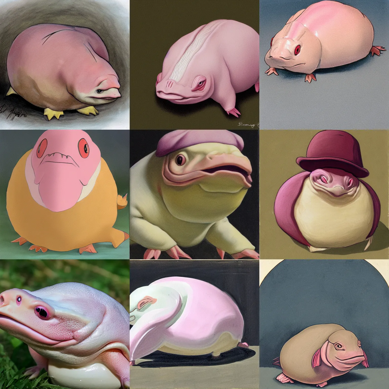 Prompt: a portrait of a slowking