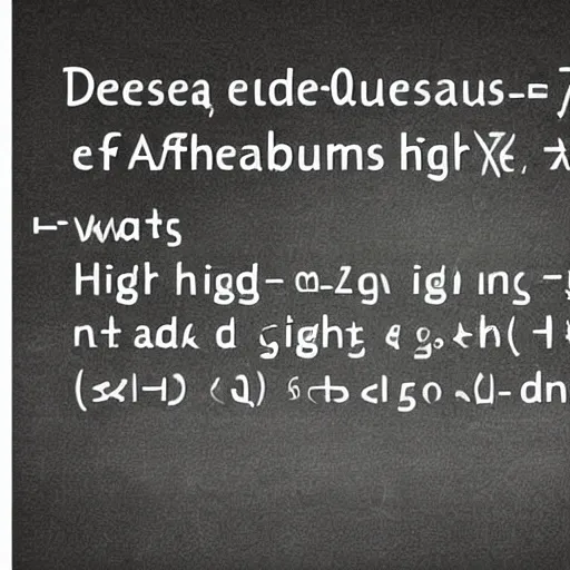 Image similar to dense mind-blowing equations full of numbers, Greek letters, fractions and high-level mathematics floating in mid-air