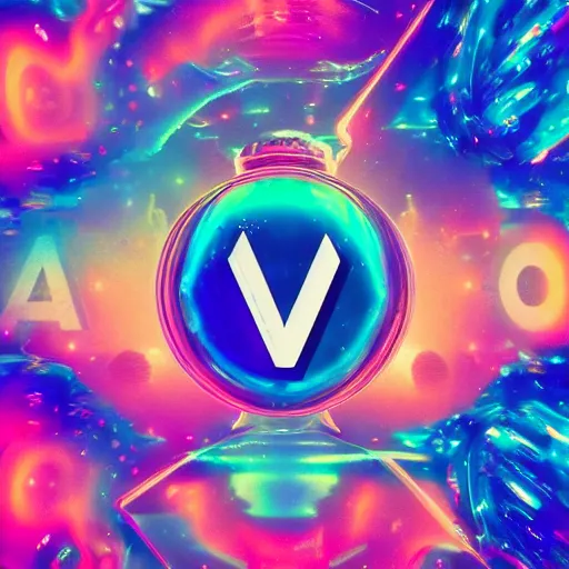 Image similar to a and w vaporwave logo, colorful, digital art, cosmic, 3 d high definition, trending on art station, photorealistic, high resolution, 8 k, octane, hyper detailed, insane details, intricate, elite, ornate, elegant trend, highly detailed and intricate, sharp focus, photography, unreal engine