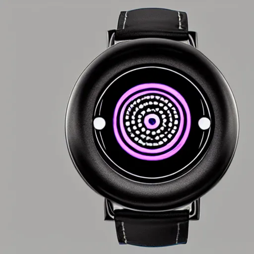 Image similar to a watch with an infinity mirror instead of a face