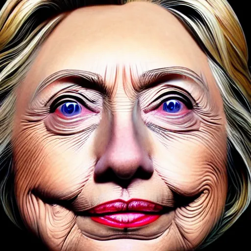 Image similar to the face of hillary clintonis is made out of sardines, by artgerm, wlop. vastly enriched image quality. lucidly vivid. iridescentally detailed. extremely elegant and beautiful.