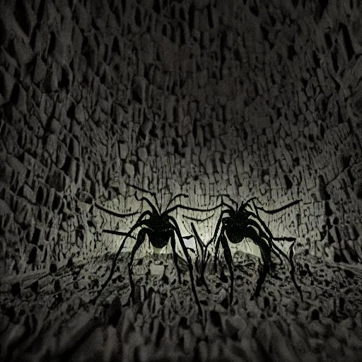 Image similar to Horrifying giant bugs in a small cramped dark room, ominous, 4K, high octane,