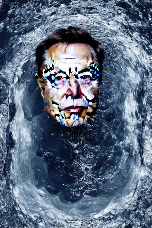 Prompt: elon musk as a puddle of water