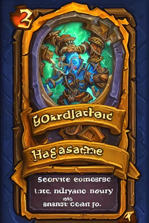 Image similar to hearthstone card back