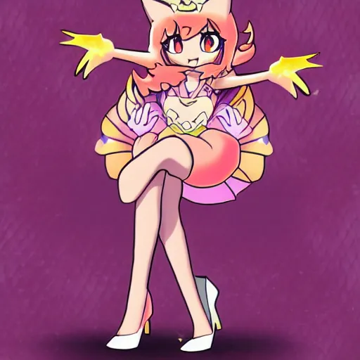 Image similar to princess peach as a catgirl