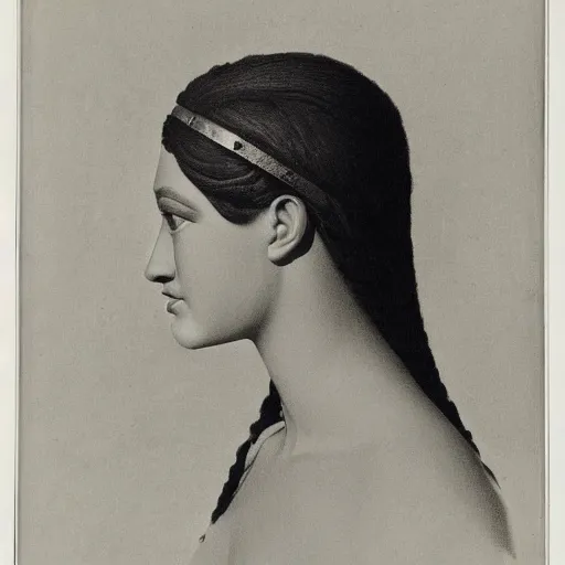 Image similar to portrait of cleopatra, by karl blossfeldt