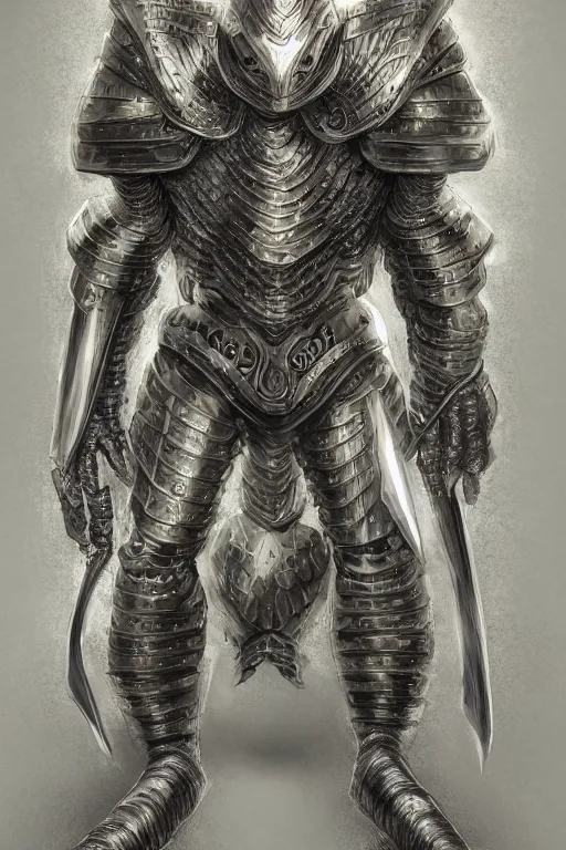 Image similar to armoured warrior limpet humanoid monster, symmetrical, highly detailed, digital art, limpet themed armour, sharp focus, trending on art station, ambient lighting, kentaro miura art style