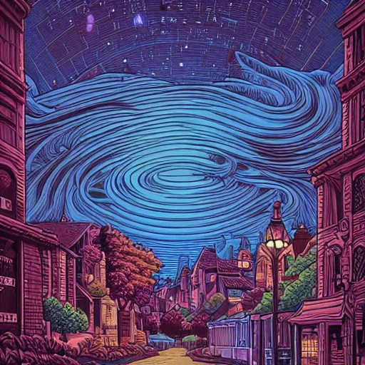 Prompt: art by dan mumford