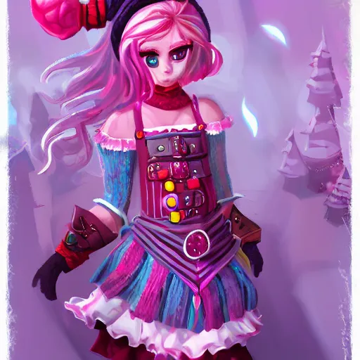 Prompt: knit candypunk sorcerer, high - quality, character design!!!! beautiful lighting, magicpunk, dollpunk, 1 6 k, oled