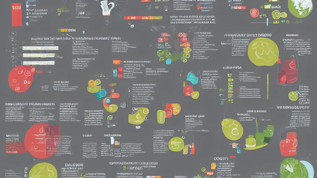 Image similar to infographics dovish downpour of cups