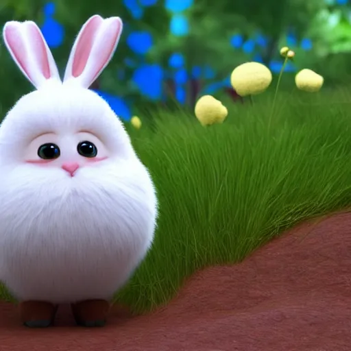 Prompt: fluffy bunny by pixar