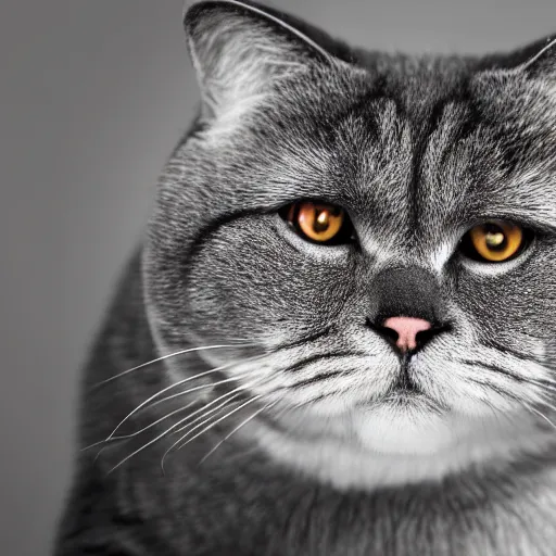 Image similar to front portrait photo of scottish fold cat wearing soldier clothing, pure grey fur, highly detailed, high resolution, cosplay photo, stunning, bokeh soft, trending on facebook, by professional photographer, shot with a canon