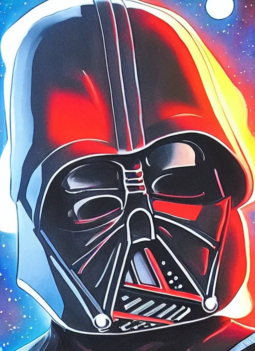 Image similar to darth vader took off his helmet, and under the helmet was the head of boris yeltsin, art in the style of star wars in color, 4 k