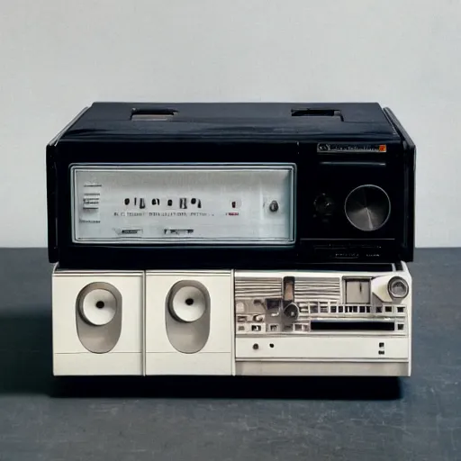 Image similar to 80s Memphis group Style radio by Dieter Rams